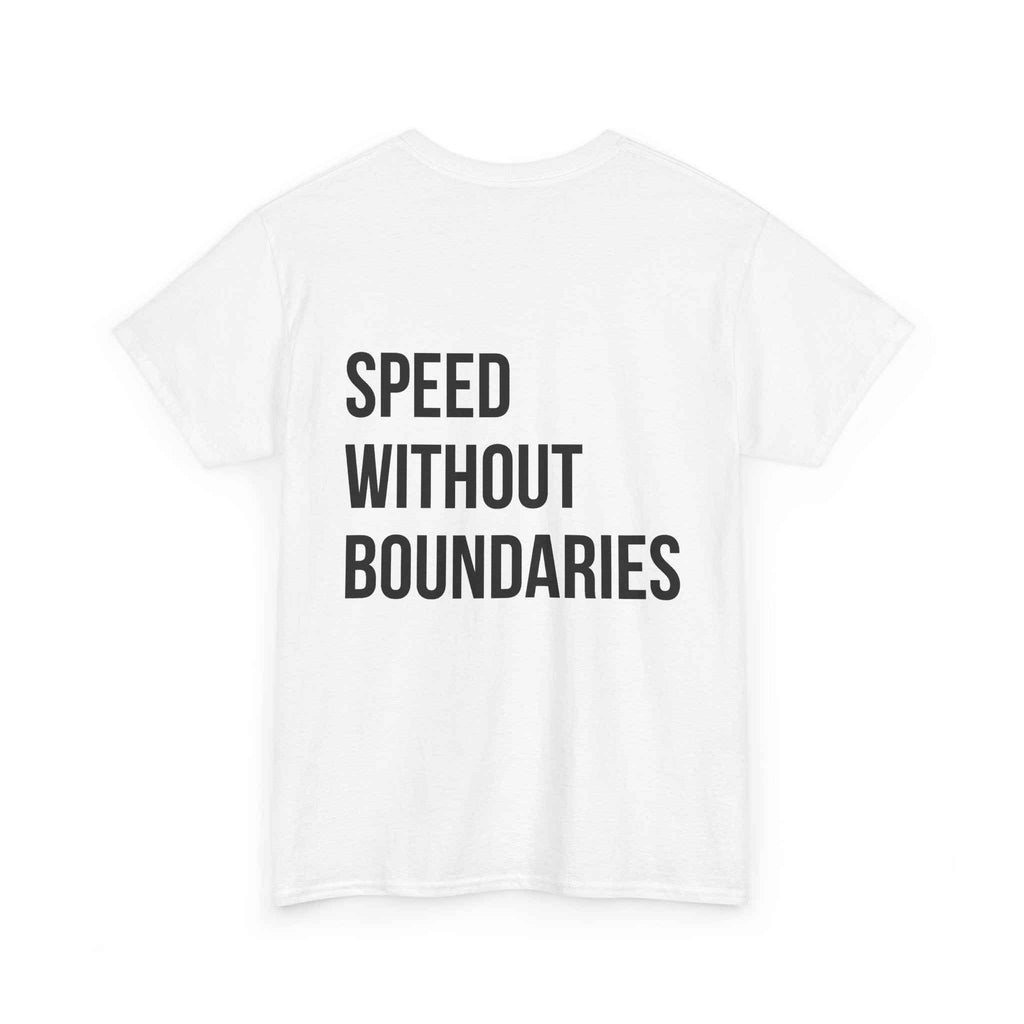 Pro Comfort Unisex Tee Shirt “Speed Without Boundaries Edition” By Revolution Society | Down To Earth Collection