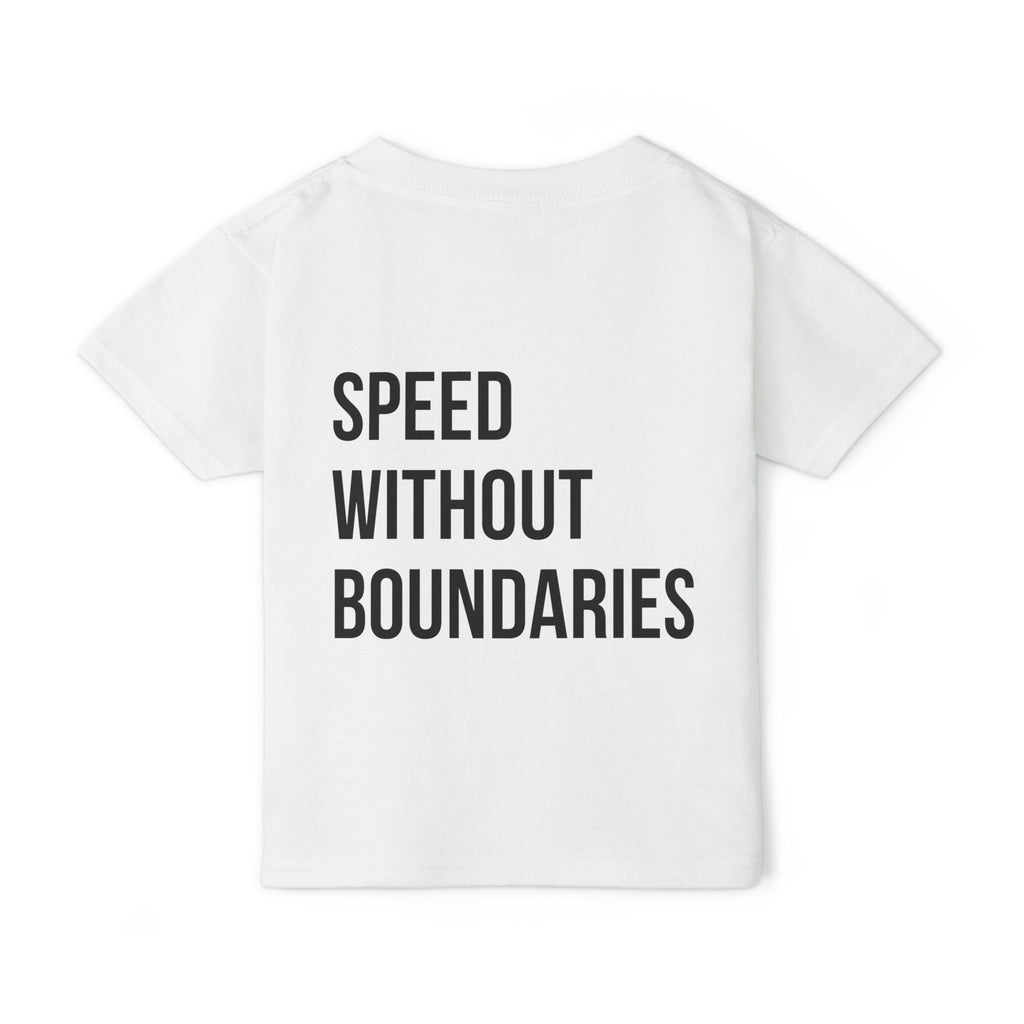 Pro Comfort Unisex Toddler T-Shirt - Speed Without Boundaries Design - Revolution Society
