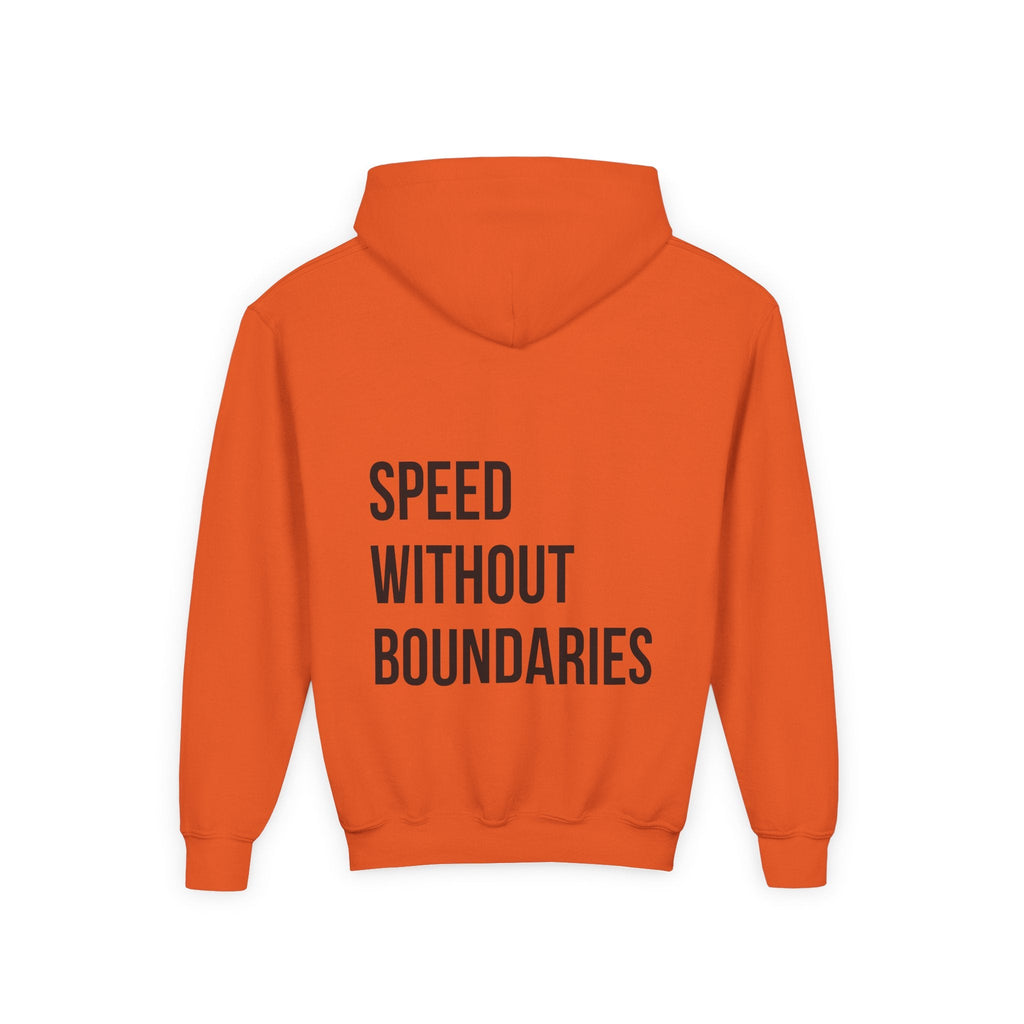 Pro Comfort Unisex Youth Hoodie “Speed Without Boundaries Edition” by Revolution Society - Revolution Society