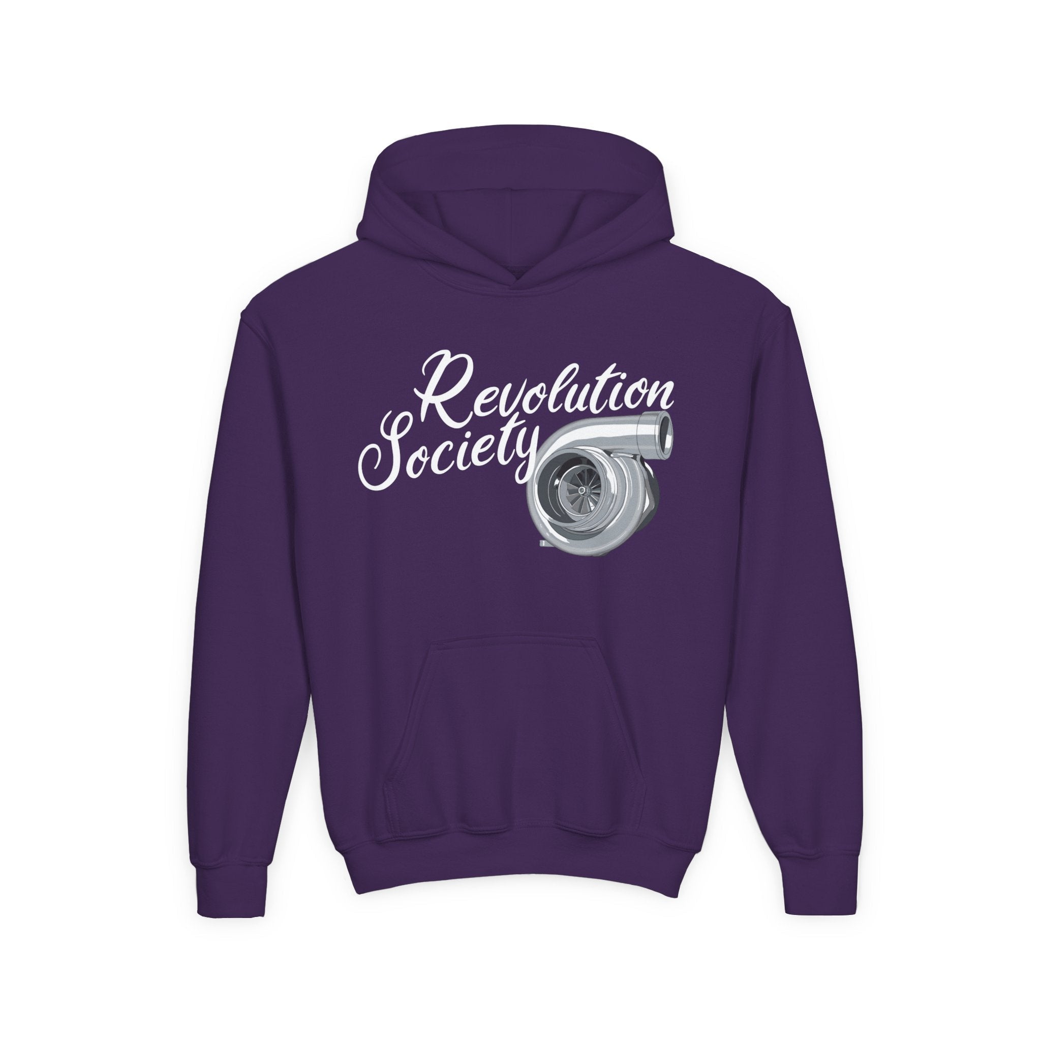 Pro Comfort Unisex Youth Hoodie “Speed Without Boundaries Edition” by Revolution Society - Revolution Society