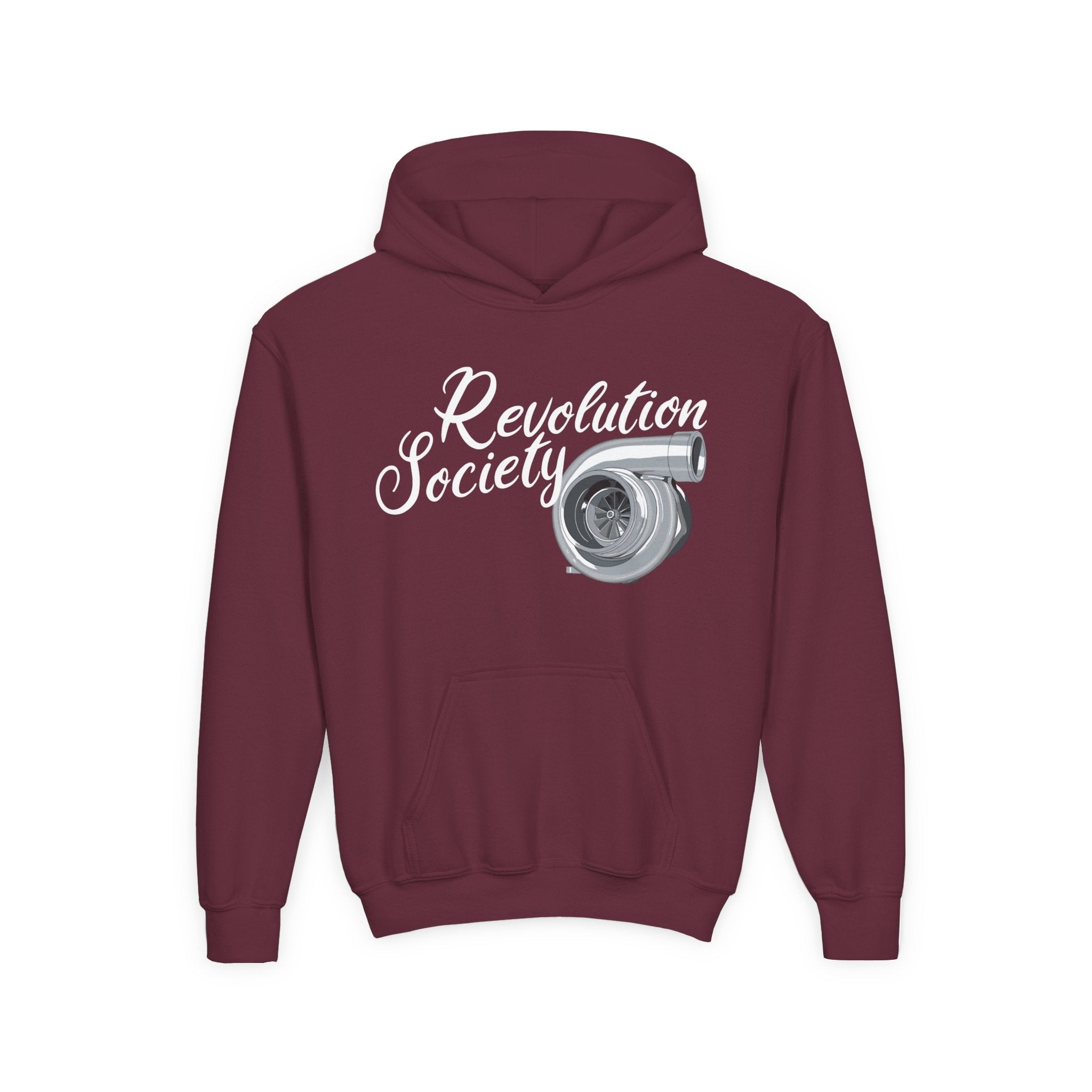 Pro Comfort Unisex Youth Hoodie “Speed Without Boundaries Edition” by Revolution Society - Revolution Society