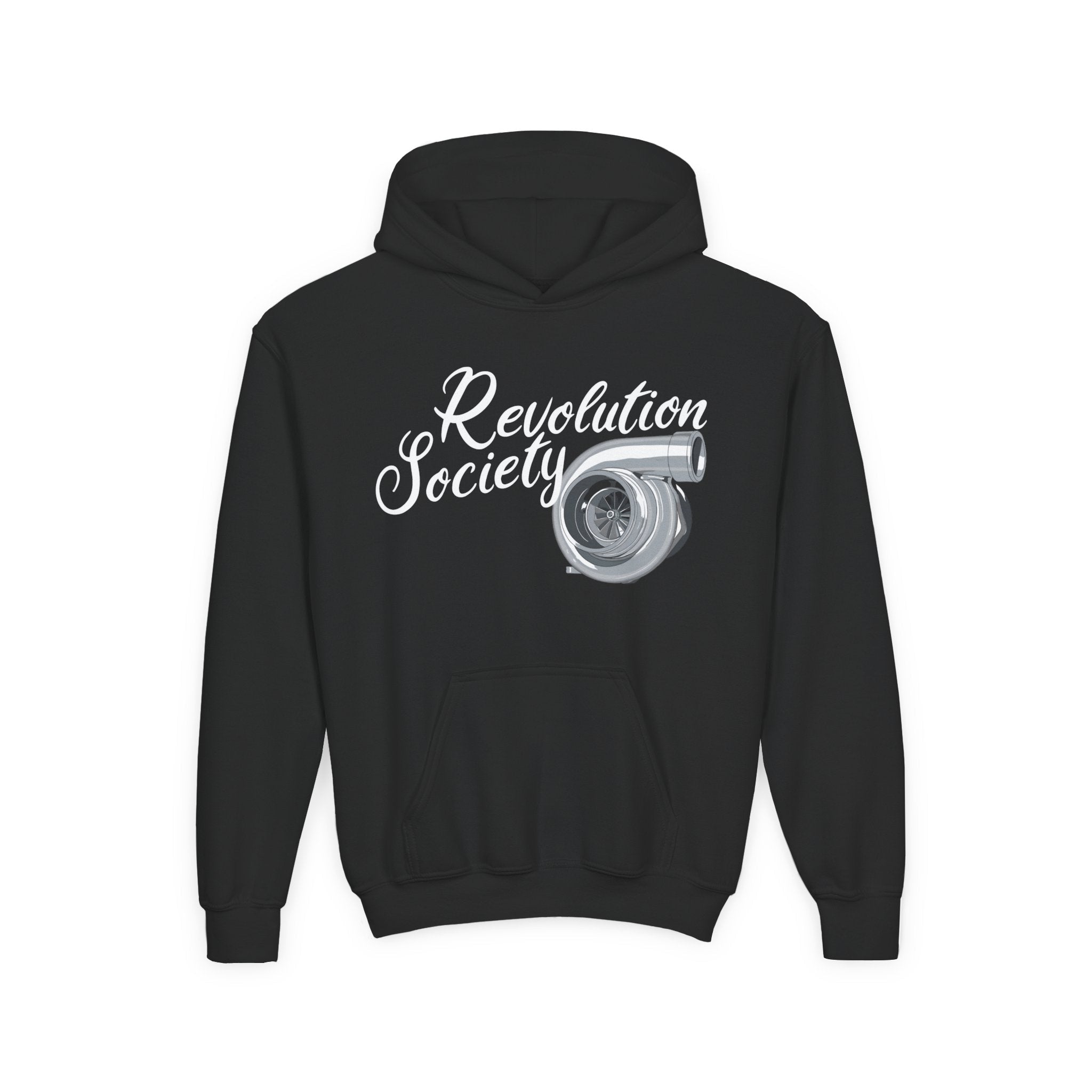 Pro Comfort Unisex Youth Hoodie “Speed Without Boundaries Edition” by Revolution Society - Revolution Society