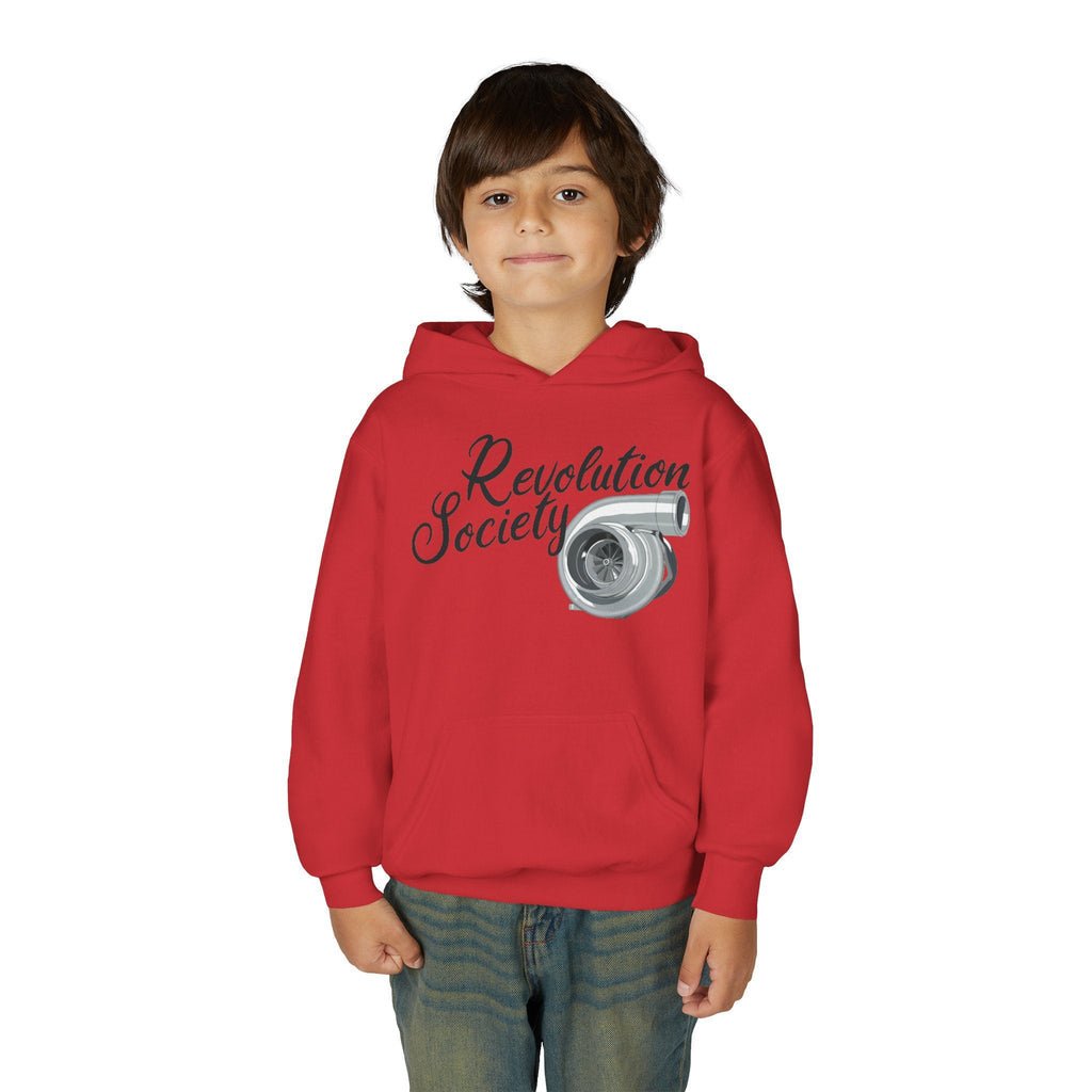 Pro Comfort Unisex Youth Hoodie “Speed Without Boundaries Edition” by Revolution Society - Revolution Society