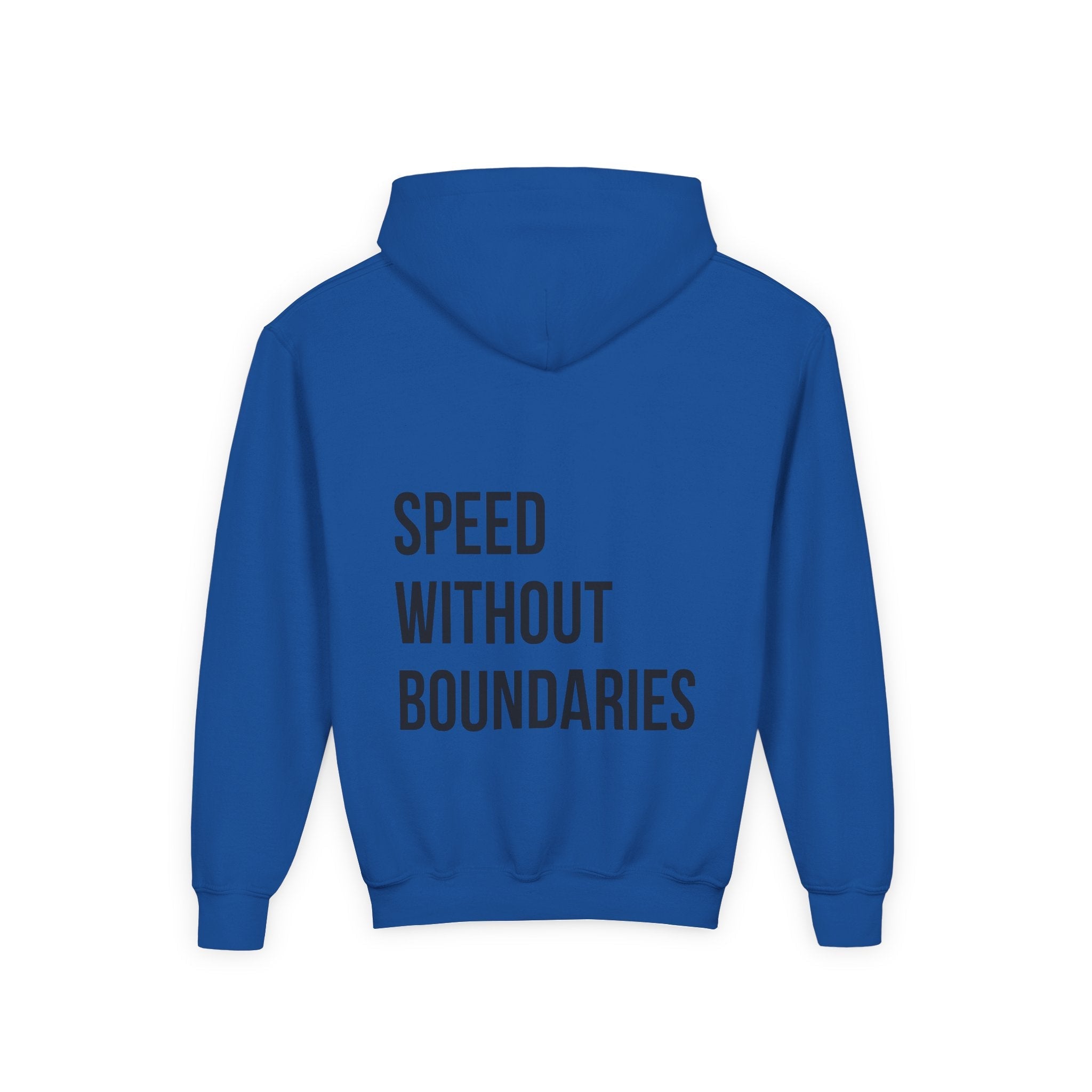 Pro Comfort Unisex Youth Hoodie “Speed Without Boundaries Edition” by Revolution Society - Revolution Society