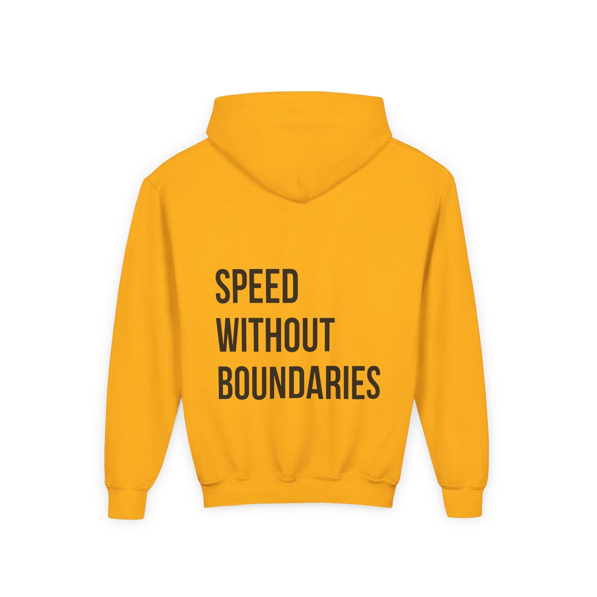 Pro Comfort Unisex Youth Hoodie “Speed Without Boundaries Edition” by Revolution Society - Revolution Society