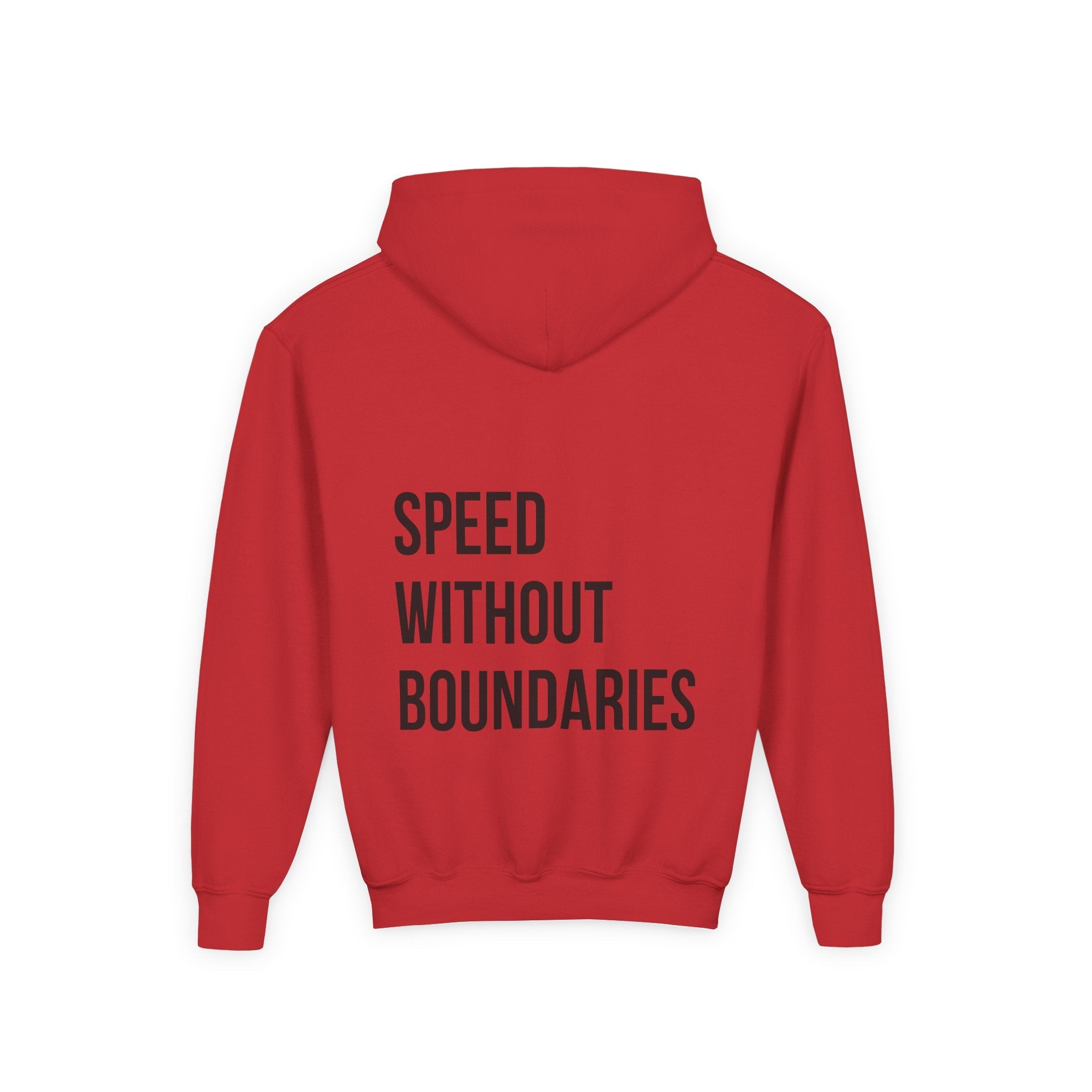 Pro Comfort Unisex Youth Hoodie “Speed Without Boundaries Edition” by Revolution Society - Revolution Society