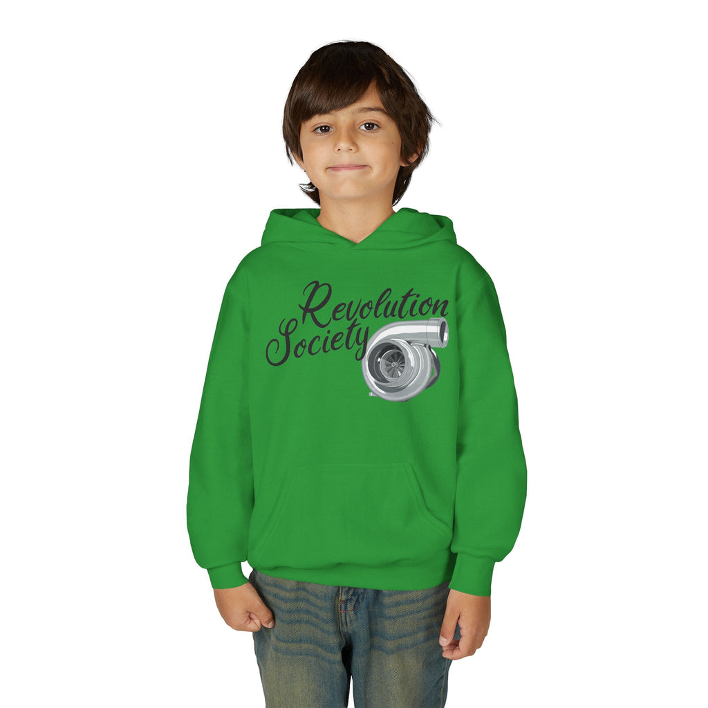 Pro Comfort Unisex Youth Hoodie “Speed Without Boundaries Edition” by Revolution Society - Revolution Society