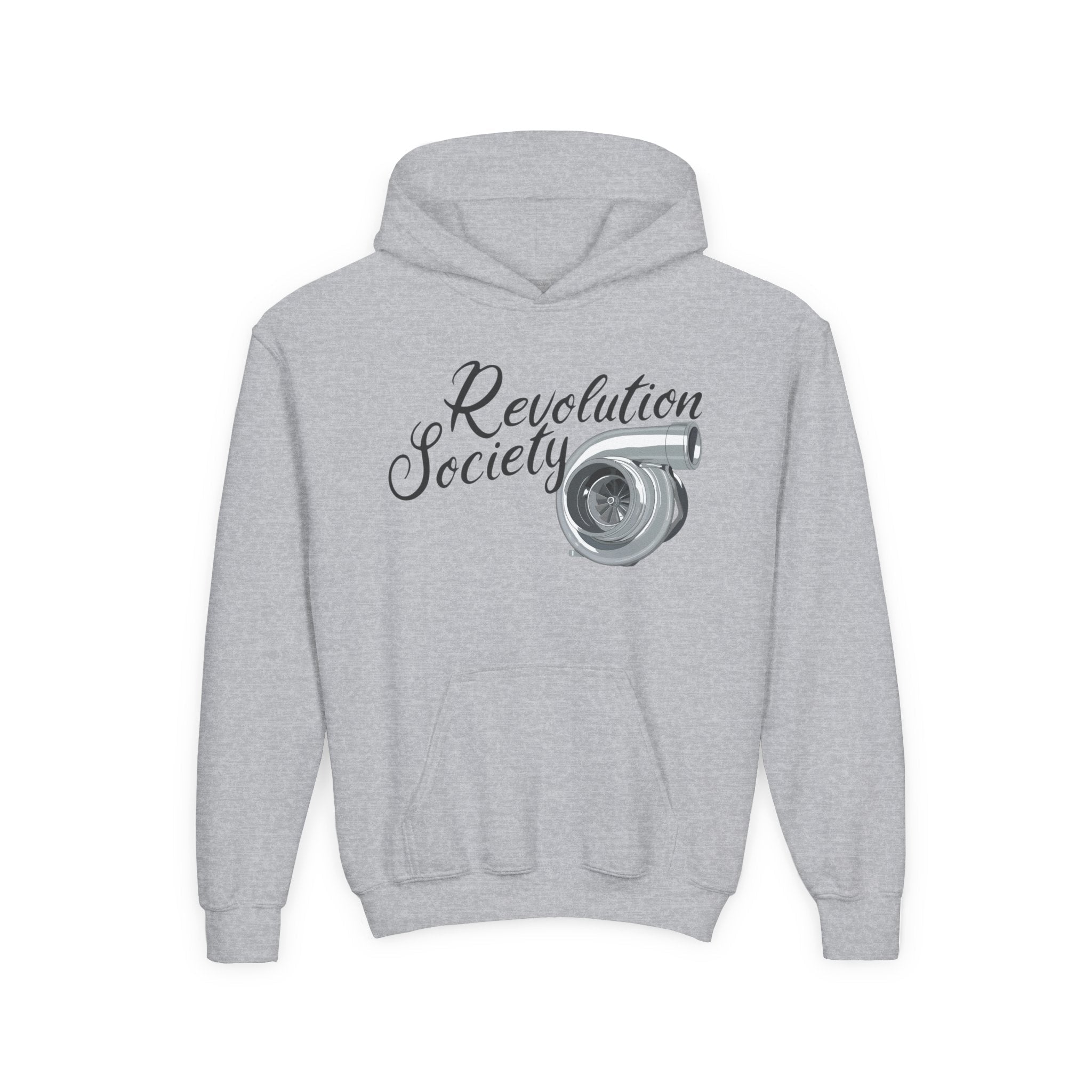 Pro Comfort Unisex Youth Hoodie “Speed Without Boundaries Edition” by Revolution Society - Revolution Society
