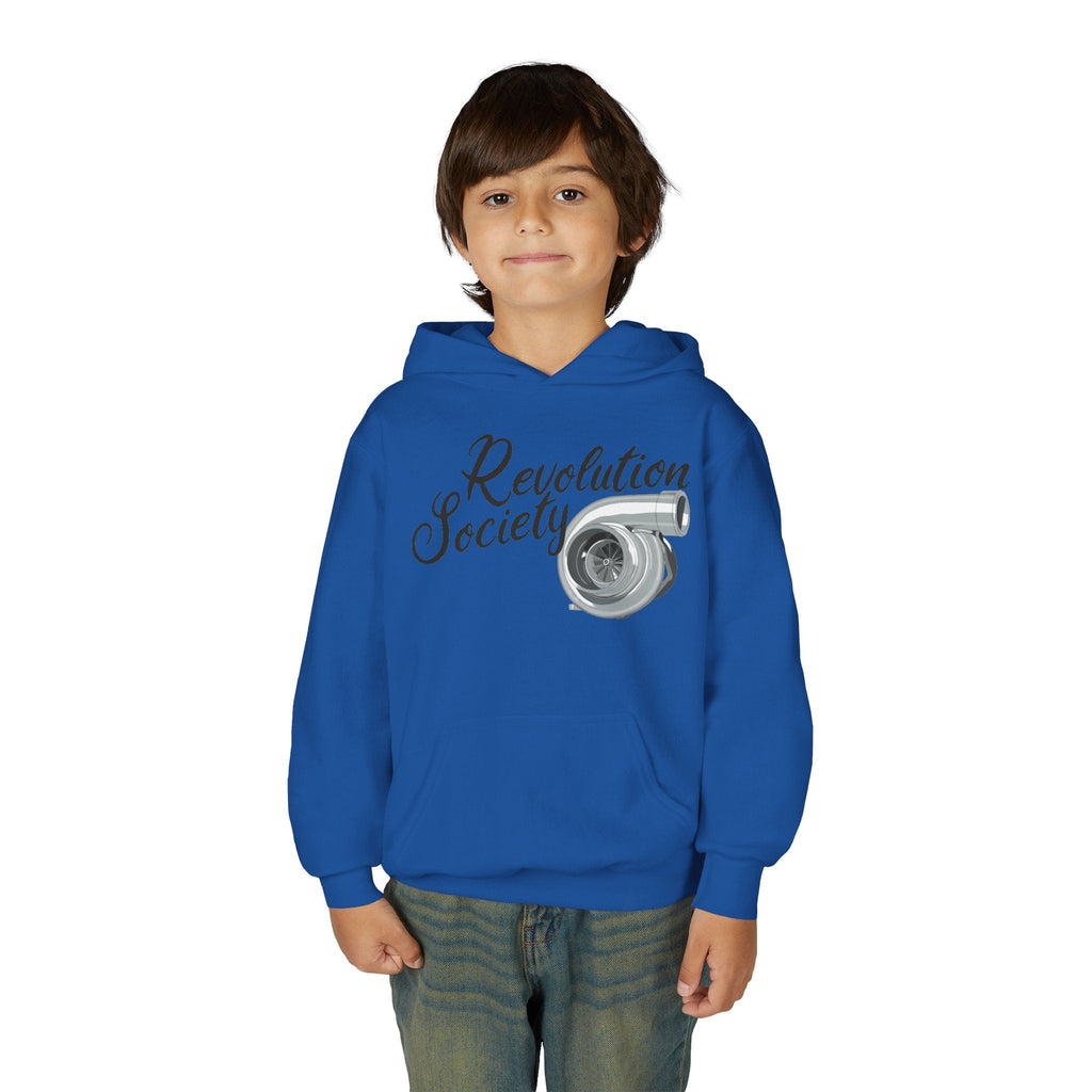 Pro Comfort Unisex Youth Hoodie “Speed Without Boundaries Edition” by Revolution Society - Revolution Society