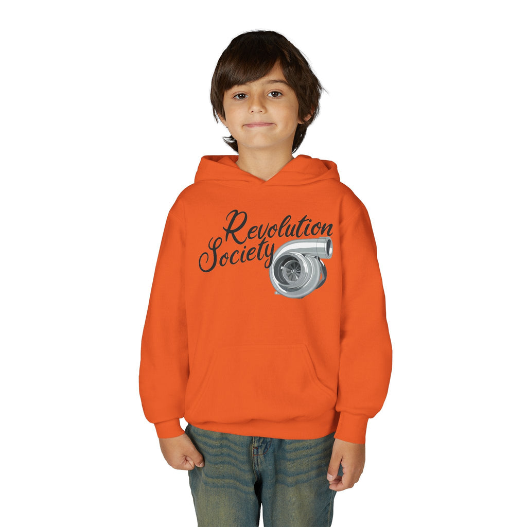 Pro Comfort Unisex Youth Hoodie “Speed Without Boundaries Edition” by Revolution Society - Revolution Society