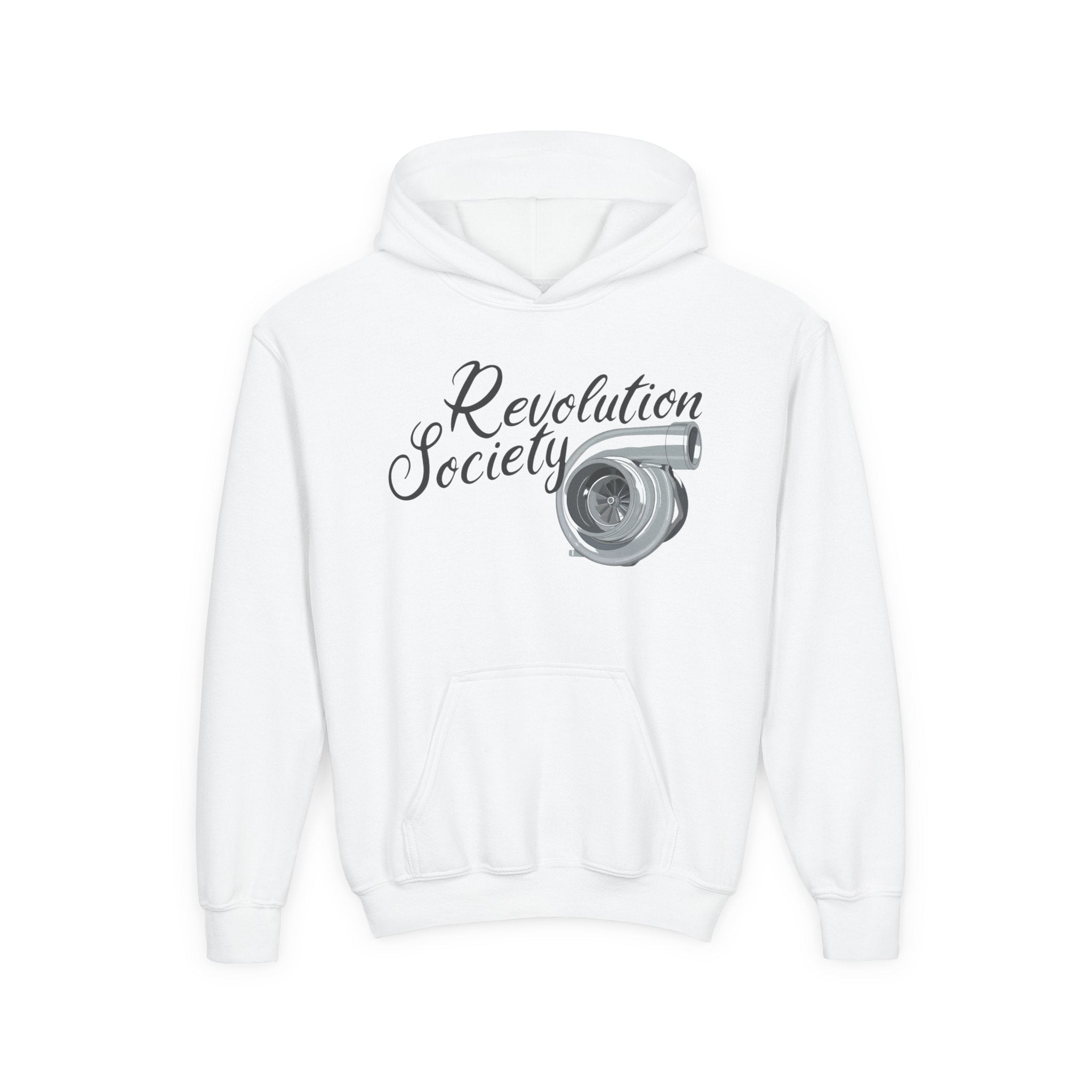 Pro Comfort Unisex Youth Hoodie “Speed Without Boundaries Edition” by Revolution Society - Revolution Society