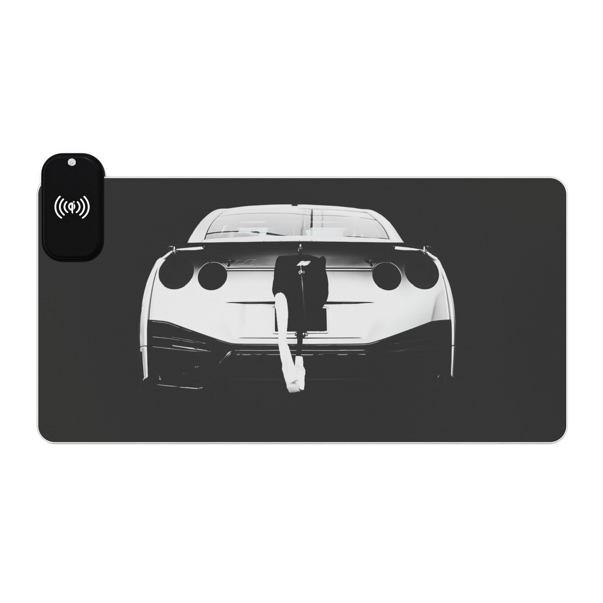 Rear View Sports Car LED Gaming Mouse Pad wireless charging - Revolution Society