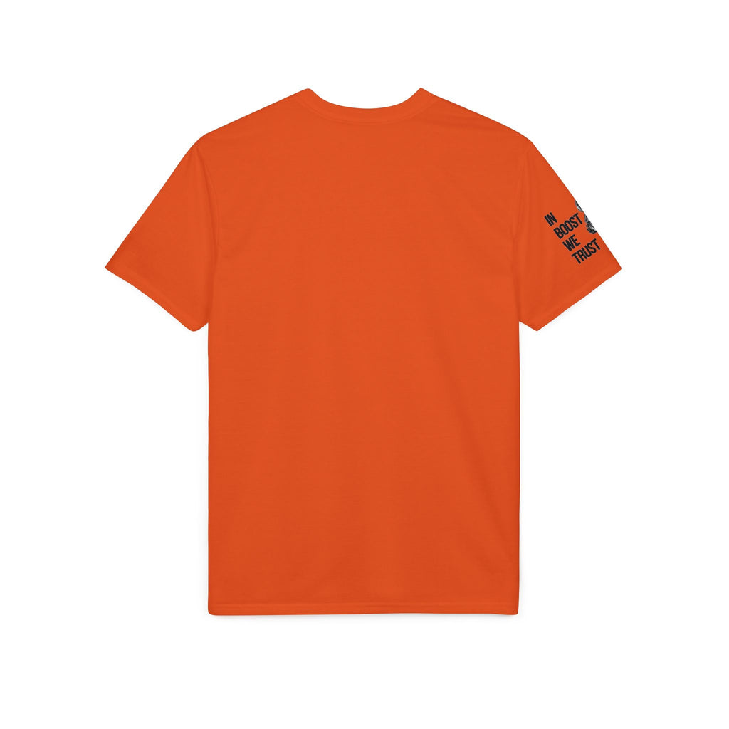Revolution Society Athletic T‑Shirt — With Logo & Turbocharger Graphic Right Sleeve - Revolution Society