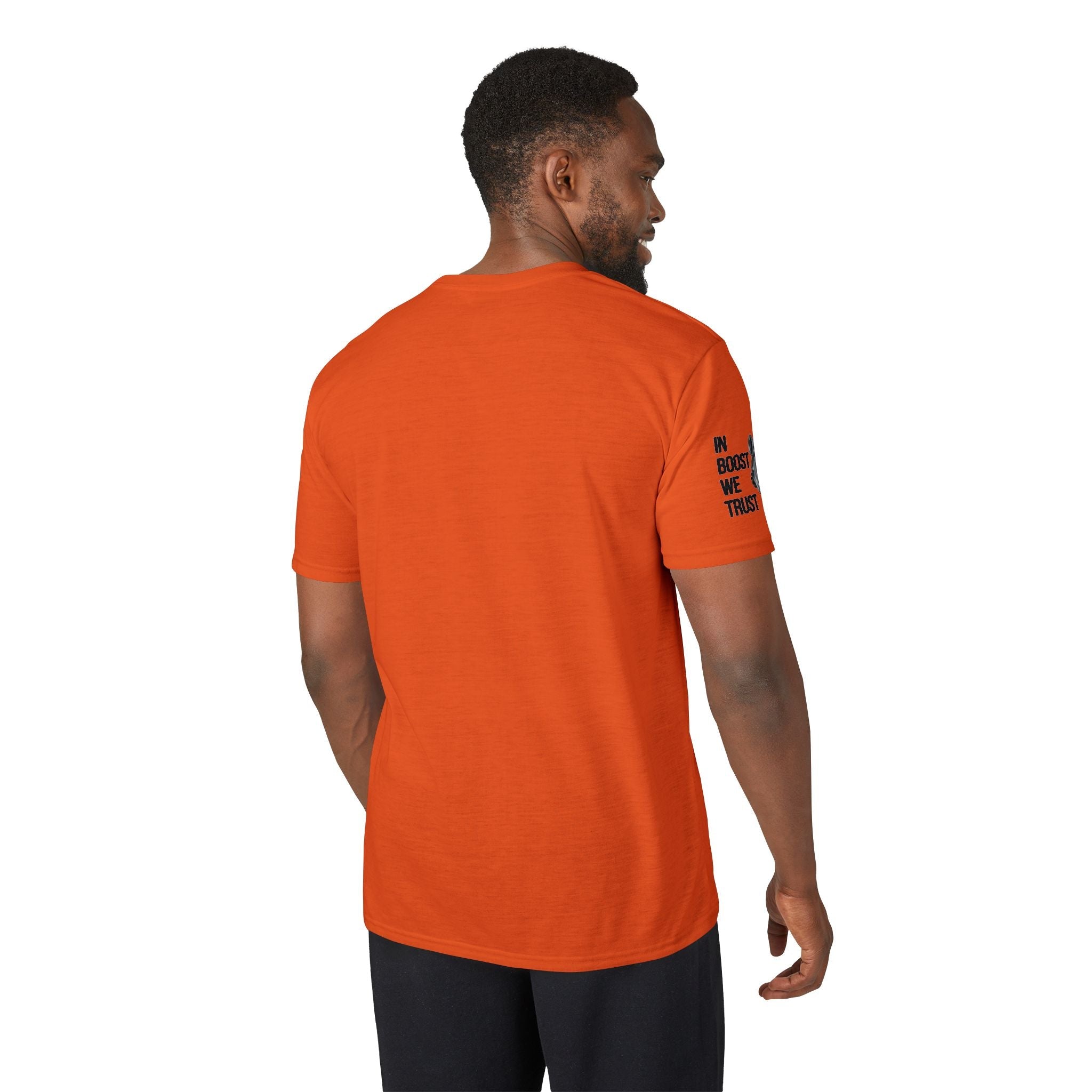 Revolution Society Athletic T‑Shirt — With Logo & Turbocharger Graphic Right Sleeve - Revolution Society