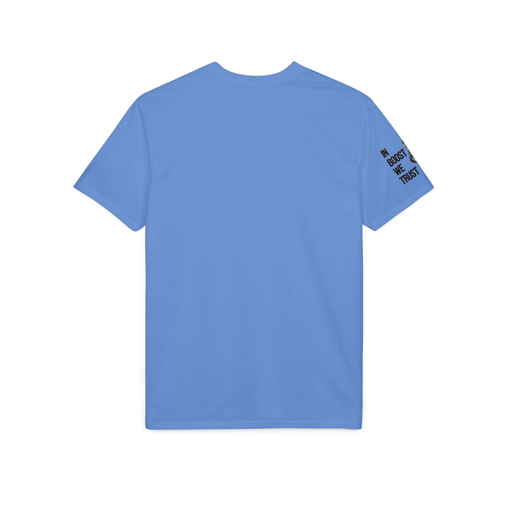 Revolution Society Athletic T‑Shirt — With Logo & Turbocharger Graphic Right Sleeve - Revolution Society