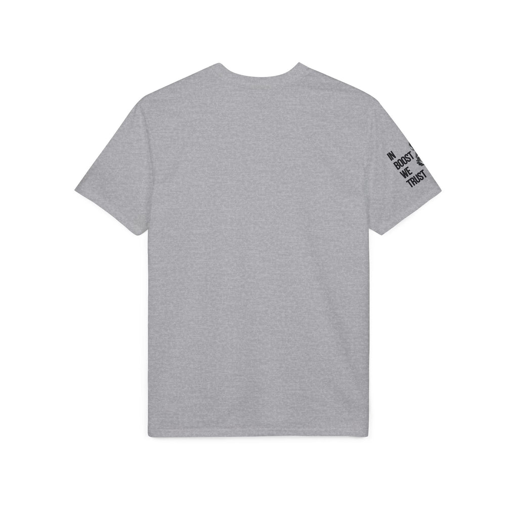 Revolution Society Athletic T‑Shirt — With Logo & Turbocharger Graphic Right Sleeve - Revolution Society