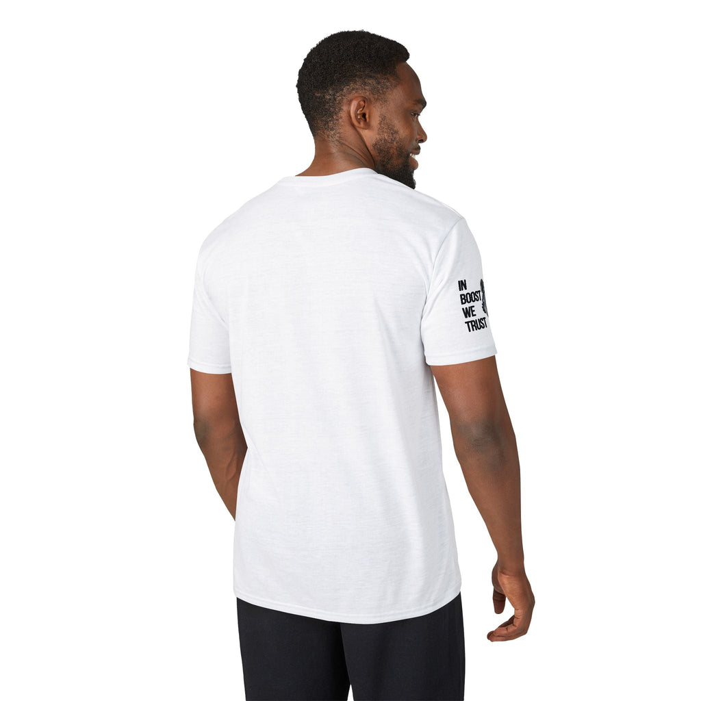 Revolution Society Athletic T‑Shirt — With Logo & Turbocharger Graphic Right Sleeve - Revolution Society