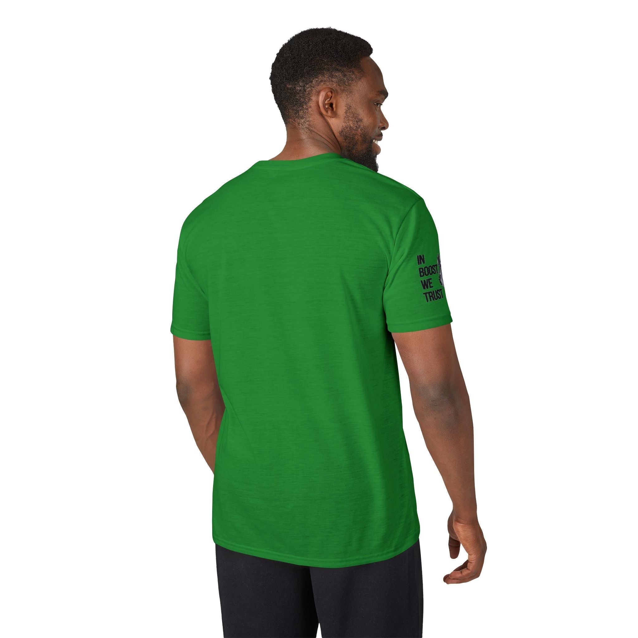 Revolution Society Athletic T‑Shirt — With Logo & Turbocharger Graphic Right Sleeve - Revolution Society