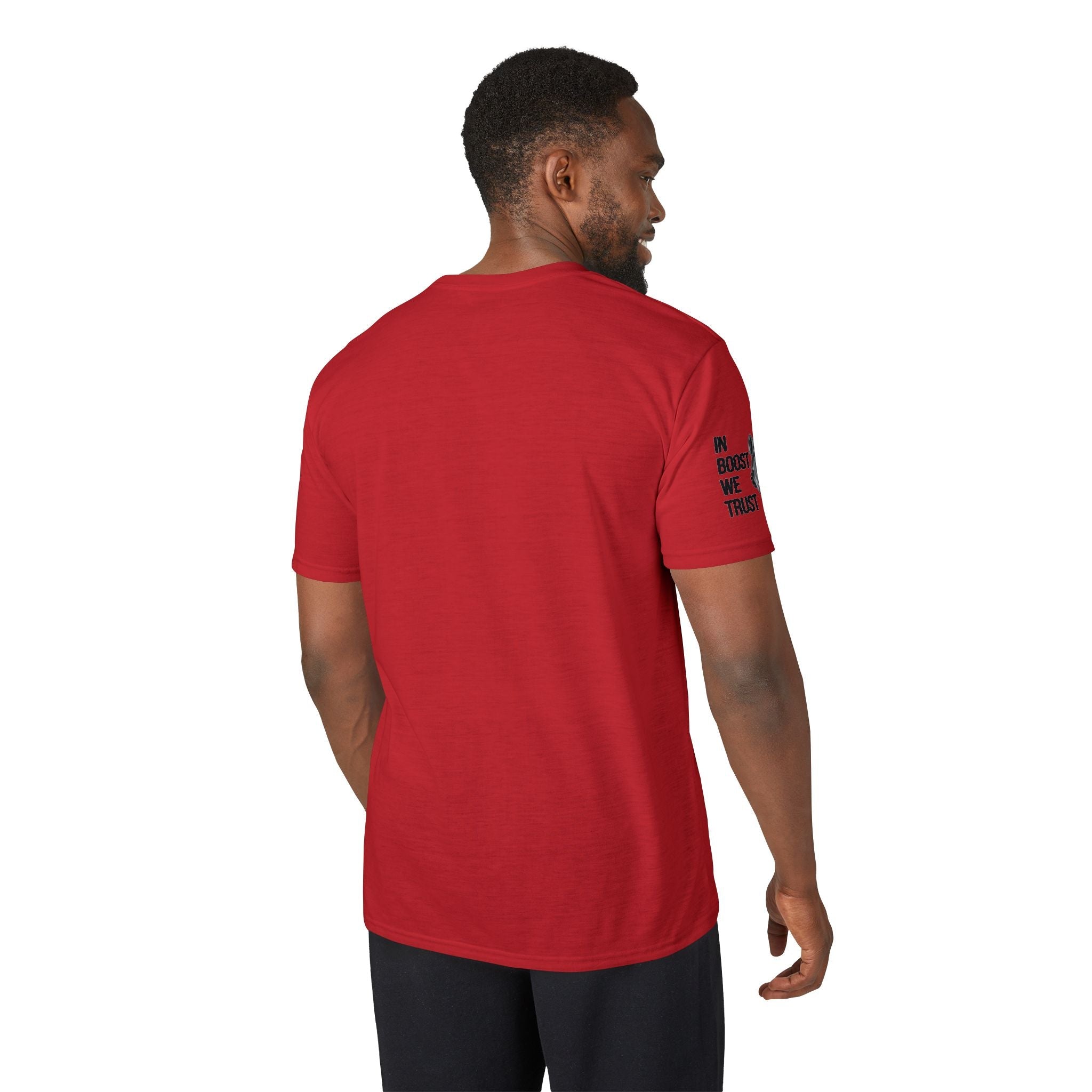 Revolution Society Athletic T‑Shirt — With Logo & Turbocharger Graphic Right Sleeve - Revolution Society