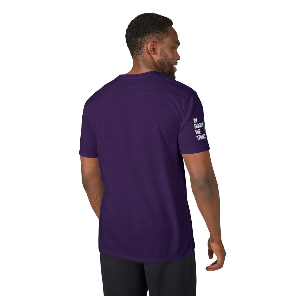 Revolution Society Athletic T‑Shirt — With Logo & Turbocharger Graphic Right Sleeve - Revolution Society