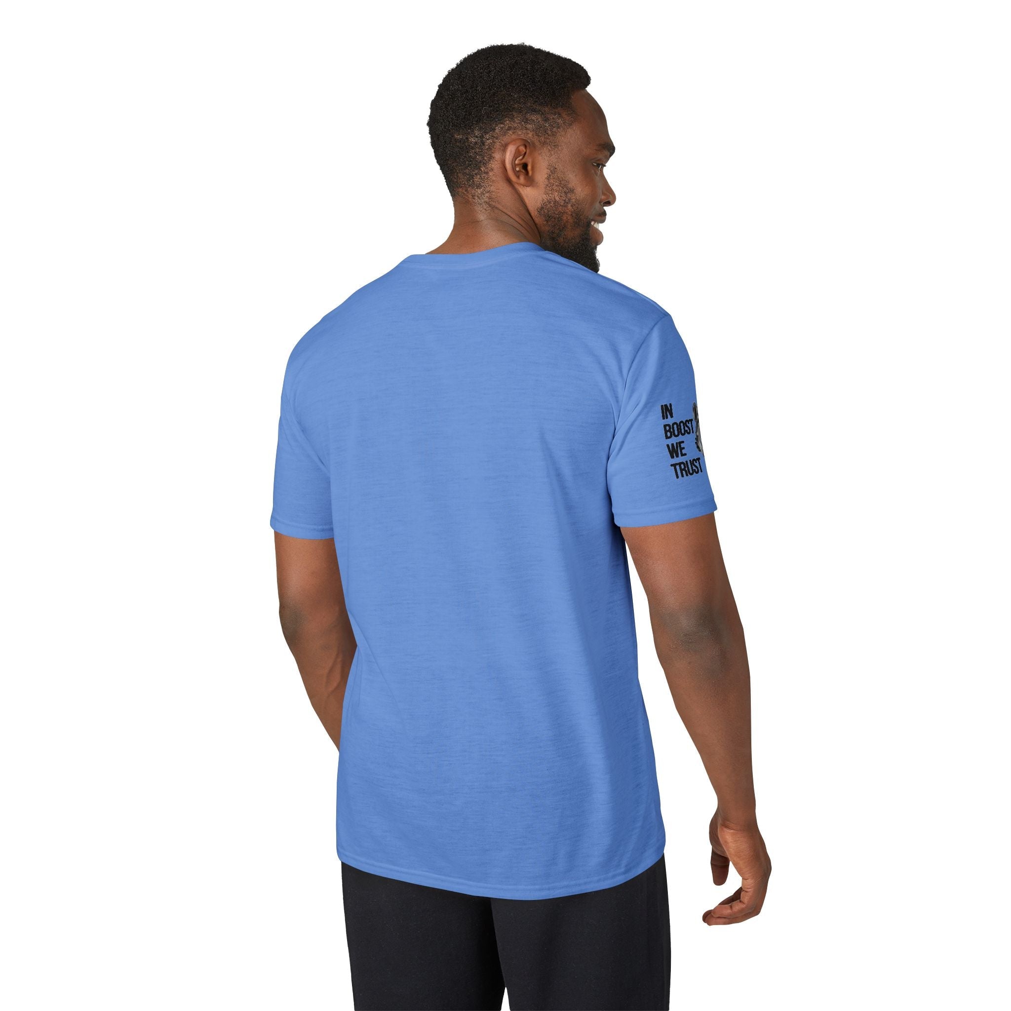 Revolution Society Athletic T‑Shirt — With Logo & Turbocharger Graphic Right Sleeve - Revolution Society