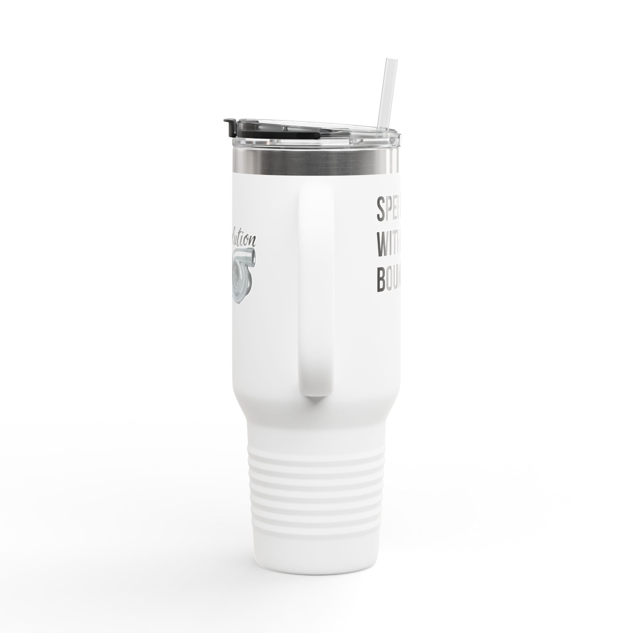 Tumbler Insulated 40oz “In Boost We Trust Edition” by Revolution Society - Revolution Society