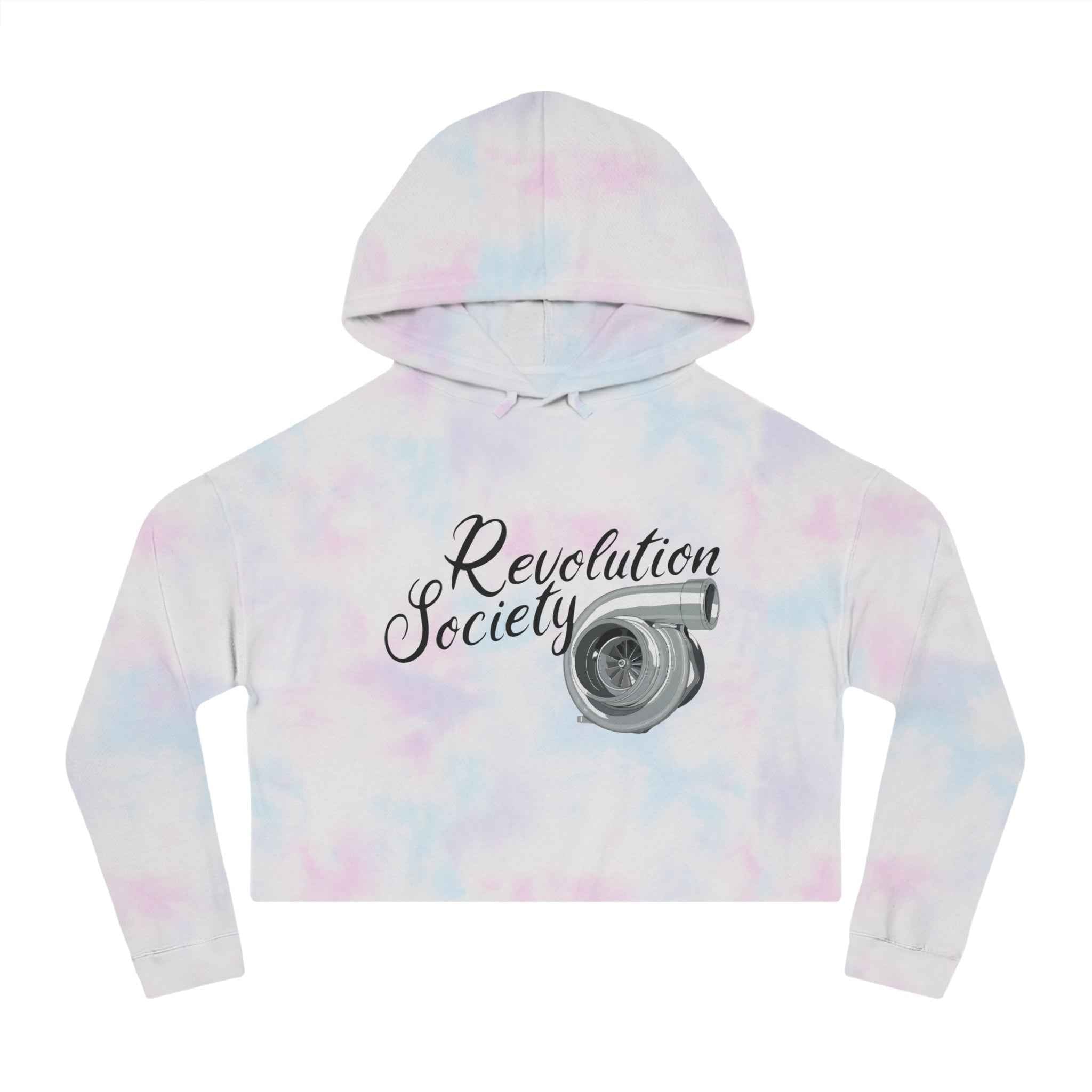 Women’s Cropped Hooded Sweatshirt “Speed Without Boundarie Edition” by Revolution Society