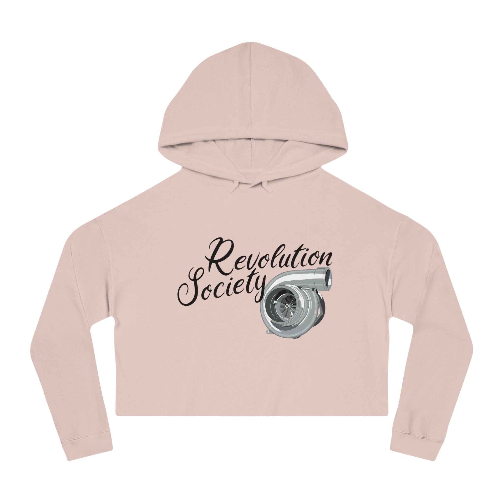 Women’s Cropped Hooded Sweatshirt “Speed Without Boundarie Edition” by Revolution Society